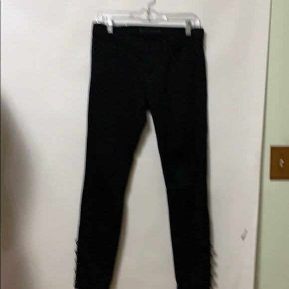 J BRAND CALVARY BLACK JEANS‎ MILITARY BUTTON SZ 28 - Picture 1 of 7